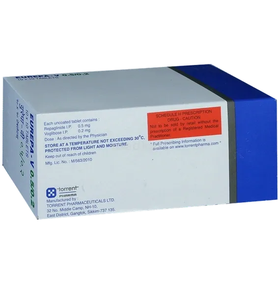 eurepa v 0.5/0.2mg tablet 10's